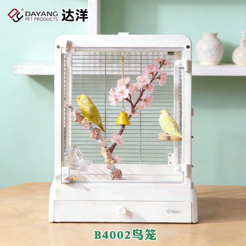 达洋鸟笼高透全景玻璃别墅鹦鹉笼