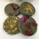 宠物零食兔子龙猫豚鼠鲜花苜蓿草草饼小宠磨牙草砖兔兔食物4只装