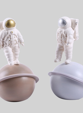 星球太空人北欧风创意摆件