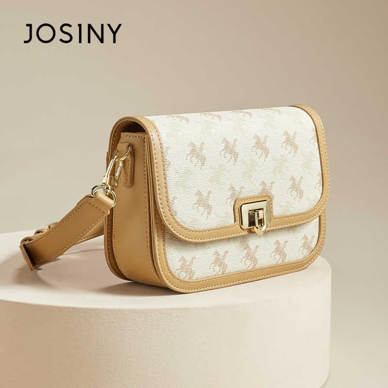 卓诗尼包包2025新款老花小方包高级感女包斜挎包时尚单肩通勤包女