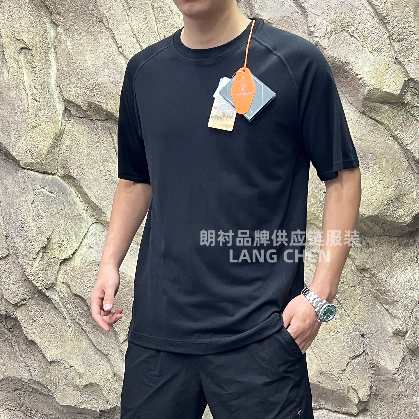 Nordic High-End Line! Imported Tencel Wool! Skin-Friendly, Delicate, Breathable, Summer Men's Solid Color Crew Neck Short-Sleeve T-Shirt