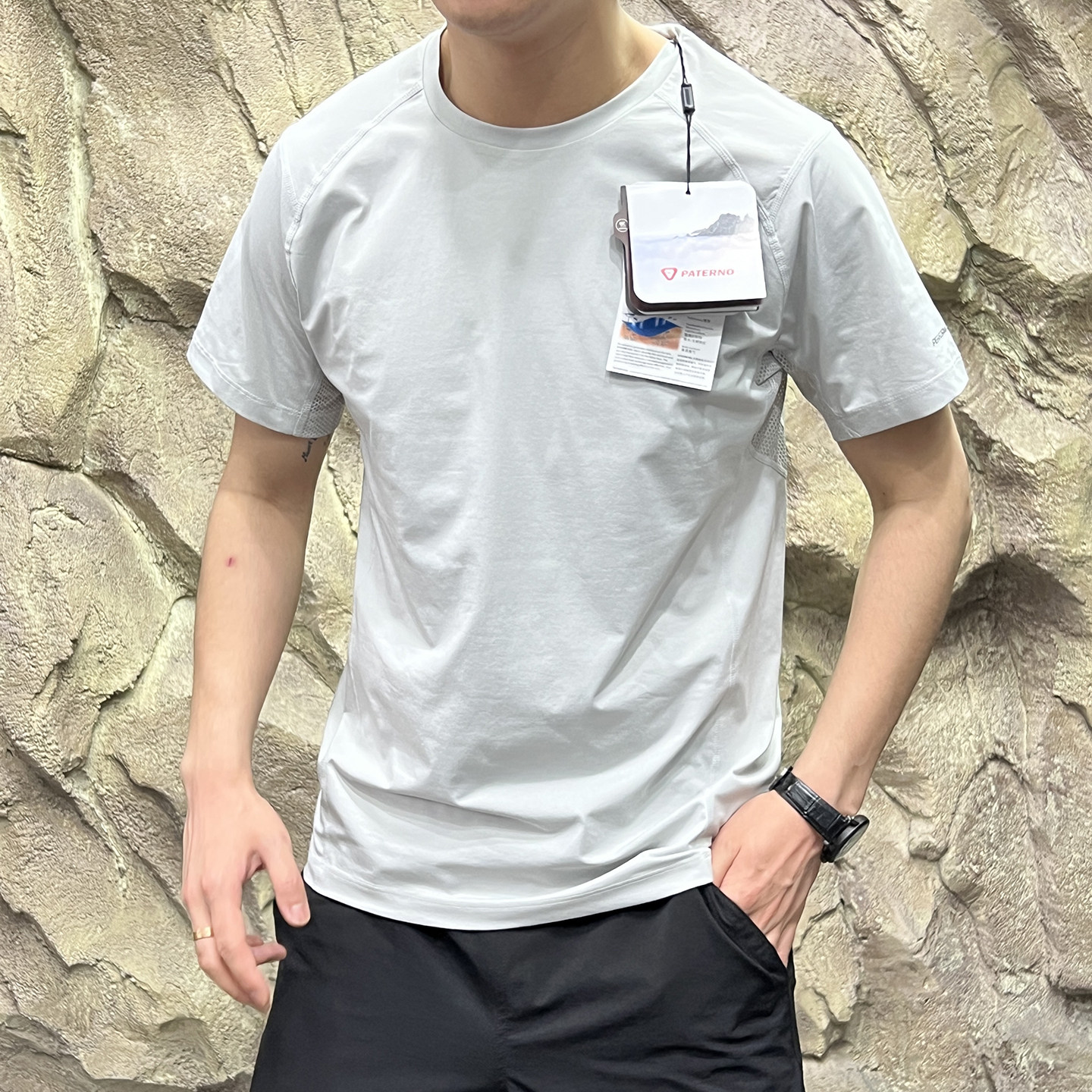 L系平替!TRAINING综训系!冷感速干透气3D立裁男运动速干短袖T恤
