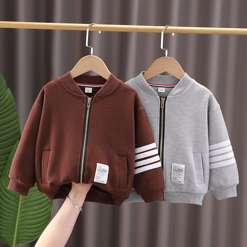儿童外套男童棒球服春秋款小童新款秋装夹克衫宝宝洋气韩版潮上衣