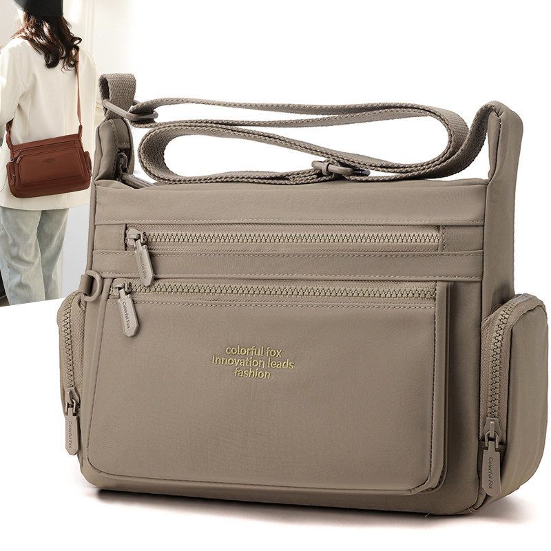 2026新款多隔层斜挎包女小包大容量轻便通勤单肩包休闲防水女包包