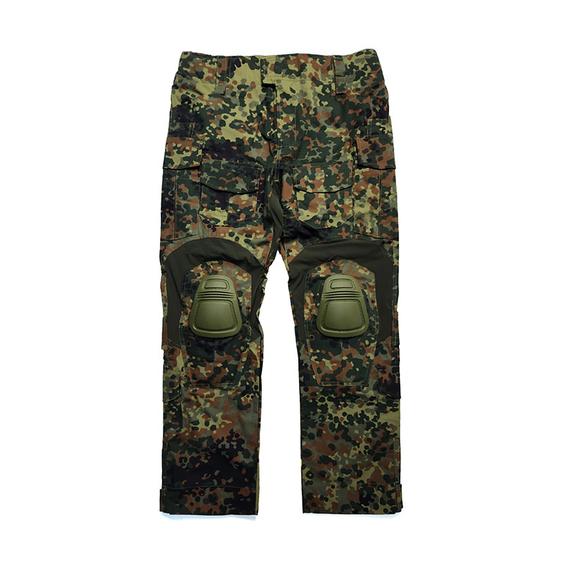 德军春秋季户外德斑迷彩G3蛙服战术长裤男青年透气德国军迷工装裤