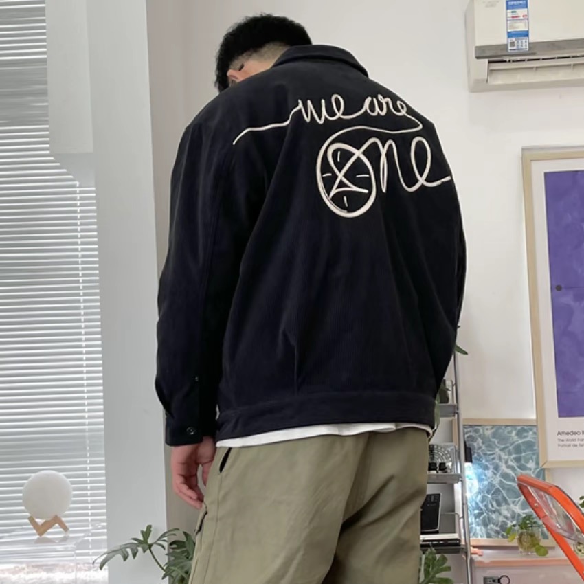 李宁艺术家DFT联名款韦德黑牌男子宽松运动棉服保暖外套AJMR087