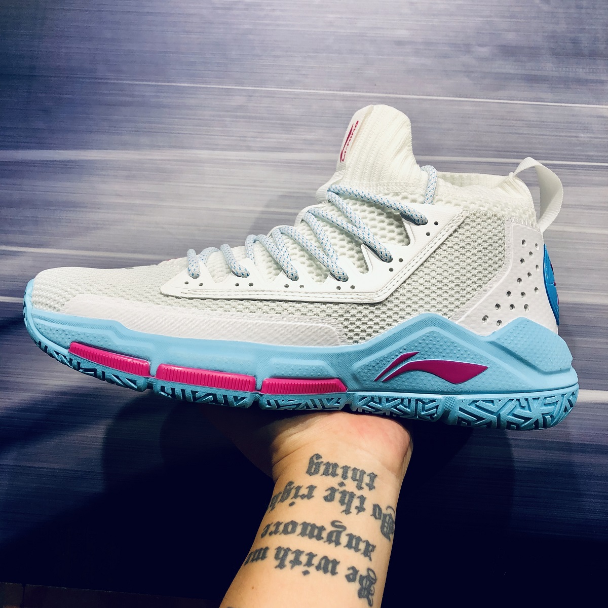 李宁篮球鞋CBA战靴裂变5代夏季透气缓震耐磨实战篮球鞋ABAP027