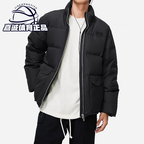 李宁鸭绒保暖短款男运动羽绒服