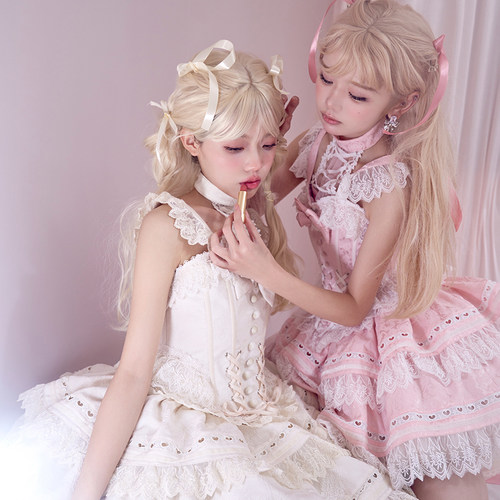 lolita哥特风doll感洛丽塔连衣裙