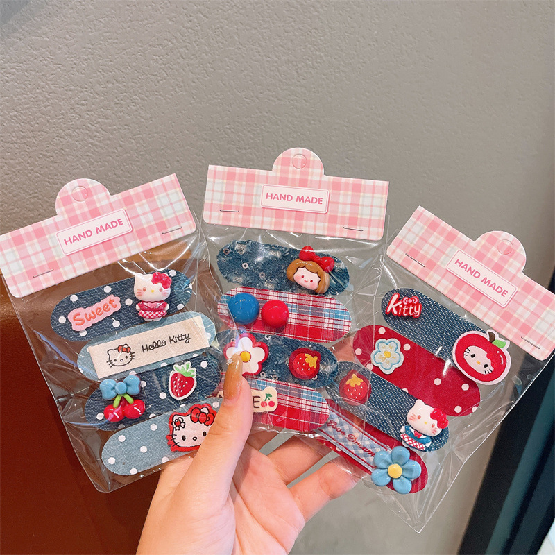 新款韩系儿童秋冬短款碎发整理