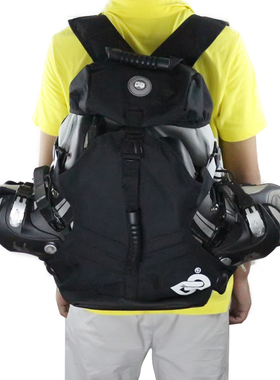 DENUONISS 轮滑包双肩背包溜冰鞋旱冰直排轮滑鞋成人男女轮滑中包