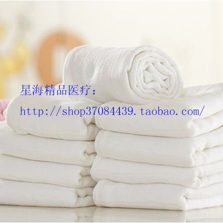 细密双层柔软纯棉脱脂纱布0.45公斤医用级 适合做尿布洗澡巾1包价 - 封面