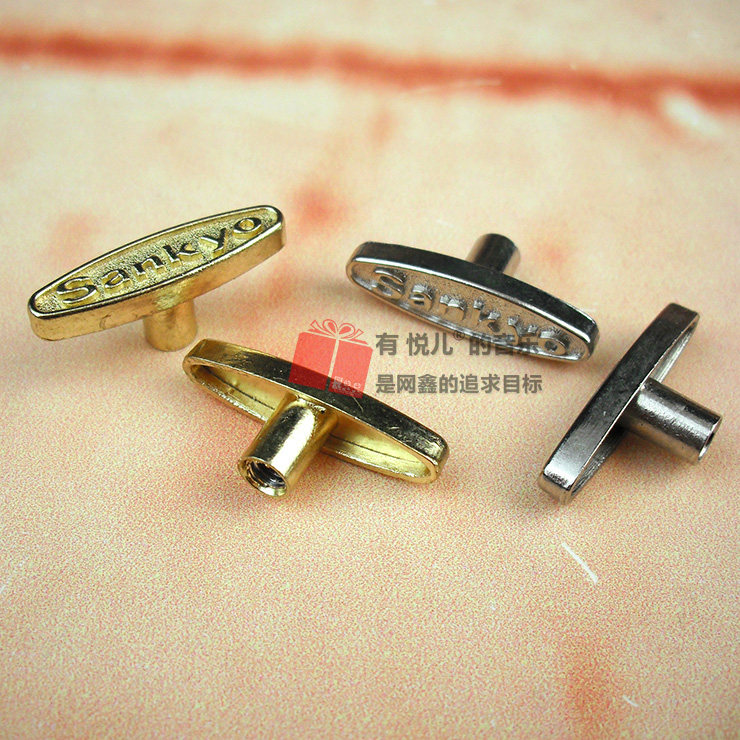 뮤직 박스 특수 핸들 KEY 핸들 스프링 키 와인딩 나비 모양의 버섯 헤드 디스크