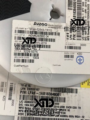 销售并回收MGA-52543-TR1G SOT343 低噪声放大器  一站式配套