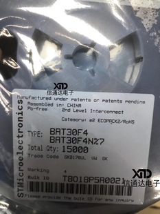 DIODE 0201原厂原装 SCHOTTKY 300MA 器件 30V 销售并回收BAT30F4