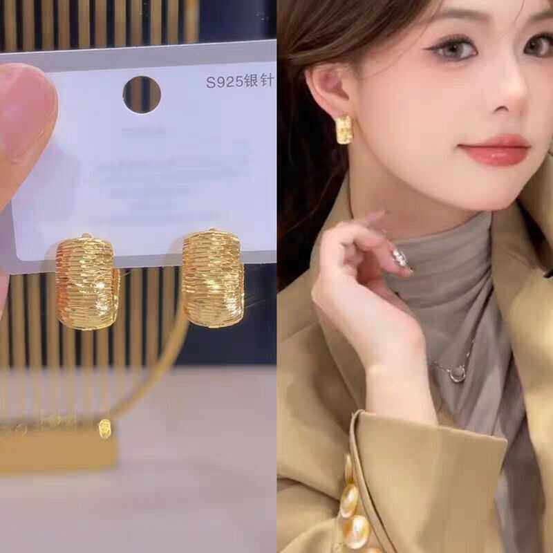 气质小众设计条纹宽面圈圈耳扣式耳环高级感2024新款爆款轻奢女士,饰品/流行首饰/时尚饰品新,耳环,淘宝优惠券,粉丝福利购,淘宝优惠卷
