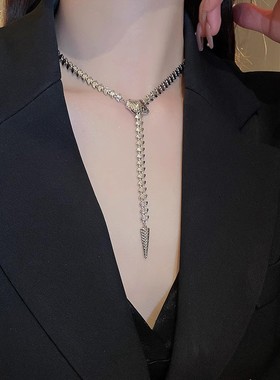 蛇形项链女款2023新款爆款轻奢