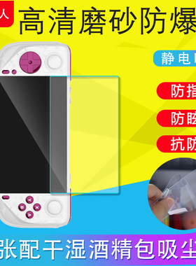 适用GAMEMT E6/E6Plus/E6Max游戏掌机保护膜高清软膜磨砂膜防反光防爆软膜非钢化膜原装