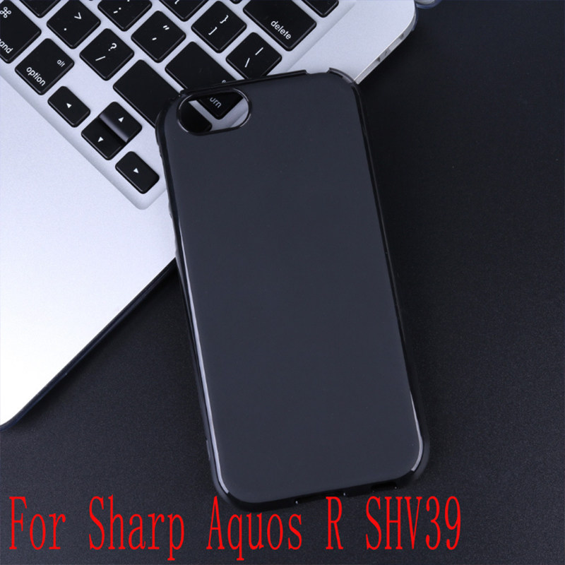 夏普aquos r手机壳shv39保护套605sh软壳sh-03j黑色专用保护软壳