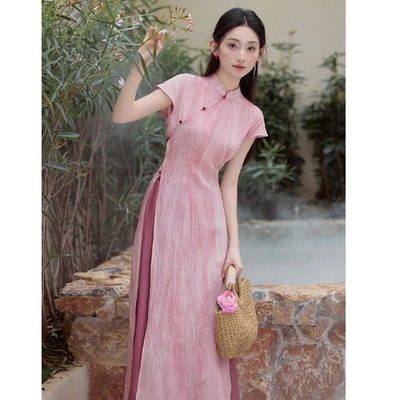 茶艺师培训套装工作服女装民国风