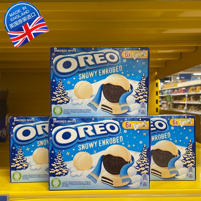 苏州现货 英国吉百利白巧克力奥利奥夹心饼干三明治独立6小包246g
