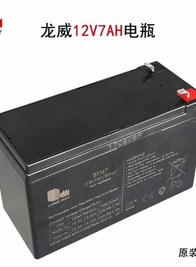 LONGWAY儿童电动童车电瓶 户外音响M+9810蓄电池6FM7/12V7AH/20HR