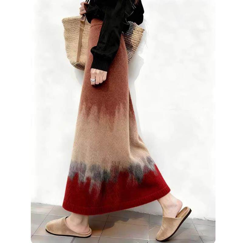 今年流行漂亮高级感渲染半身裙女2025秋季新款高腰显瘦a字裙气质,女装/女士精品,大码半身裙,淘宝优惠券,粉丝福利购,淘宝优惠卷