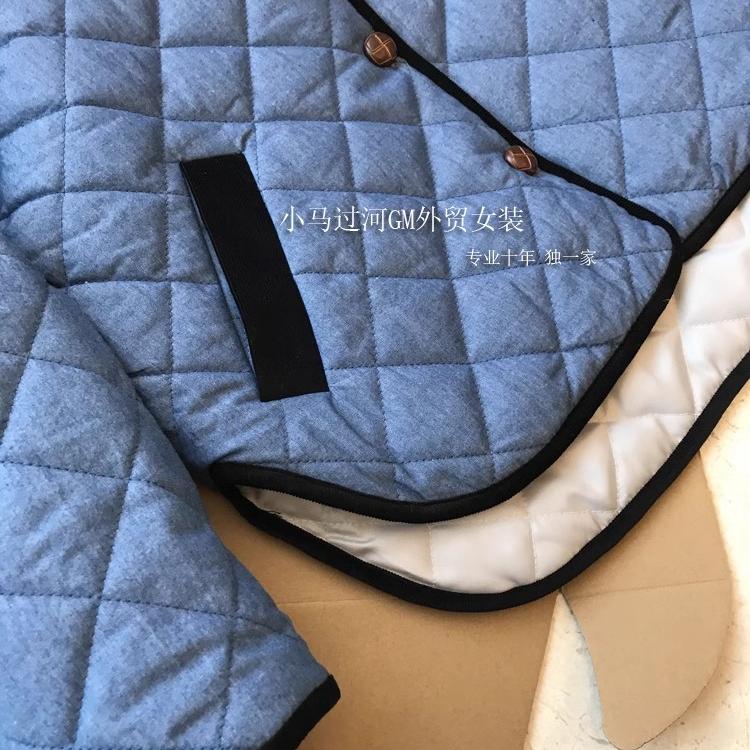 2024秋冬新款韩系宽松菱格棉服