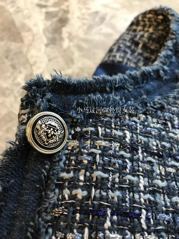 超好看 太美了 ，颜值天花板！！！拼牛仔布显瘦小香编织短外套女,女装/女士精品,短外套,淘宝优惠券,粉丝福利购,淘宝优惠卷