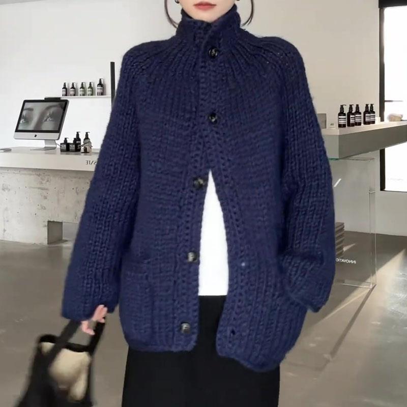 怒推！外贸单品质，韩系时尚松弛感毛衣外套女秋季新款百搭开衫