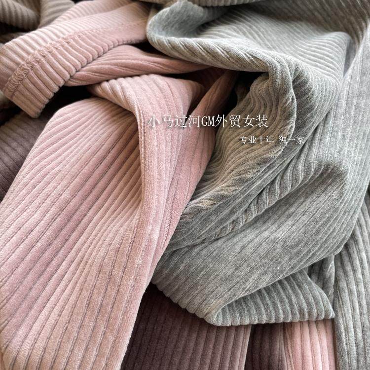 本期重点推！！巨巨巨好穿，R客供h国弹力灯芯绒直筒显瘦休闲裤女