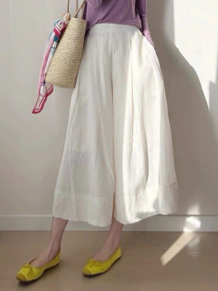 高腰显瘦宽松百搭白色休闲裤女夏季爆款直筒遮肉小个子九分阔腿裤,女装/女士精品,大码裤装,淘宝优惠券,粉丝福利购,淘宝优惠卷