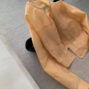 CHAO级推荐！夏季新款别致显瘦防晒衬衫女小众短款通勤上衣外套