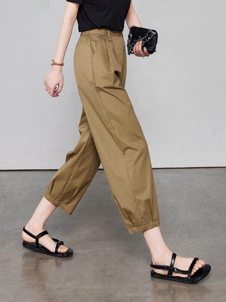 绝美~高质通勤！夏季新款气球九分薄款宽松阔腿裤休闲灯笼萝卜裤,女装/女士精品,秀禾服,淘宝优惠券,粉丝福利购,淘宝优惠卷