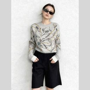 2025年秋季 独特漂亮高级感chic日系温柔风宽松慵懒软糯毛衣女 新款