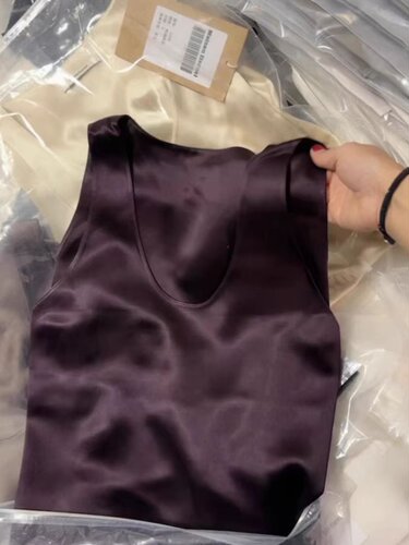 夏季新款缎面仿真丝重磅高端气质背心内搭打底吊带法式背心女夏季