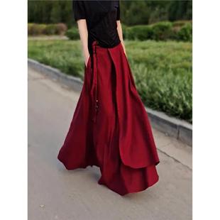 潮流简约贵气高腰百搭休闲裙 半身裙秋季 轻奢时尚 气质优雅独特时尚