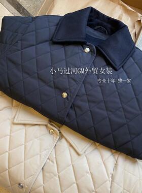 L*P高端！棉服里的天花板，菱格绗缝双面穿羊毛领宽松夹克外套女