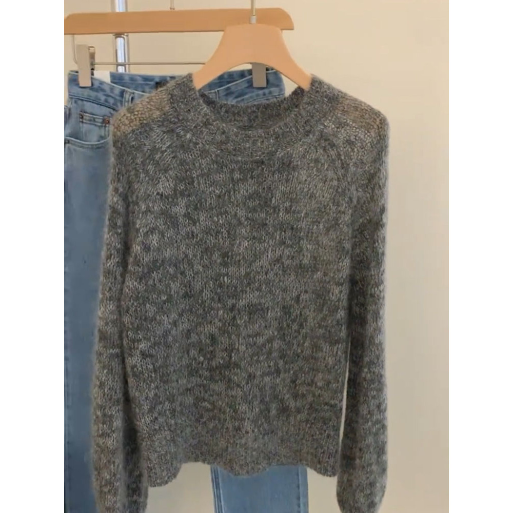 一秒穿出气质感！慵懒风高级感超好看温柔软糯马海毛毛衣针织衫女