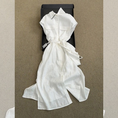 衣橱的C位担当，韩系气质休闲衬衫裙子女时尚气质收腰显瘦连衣裙