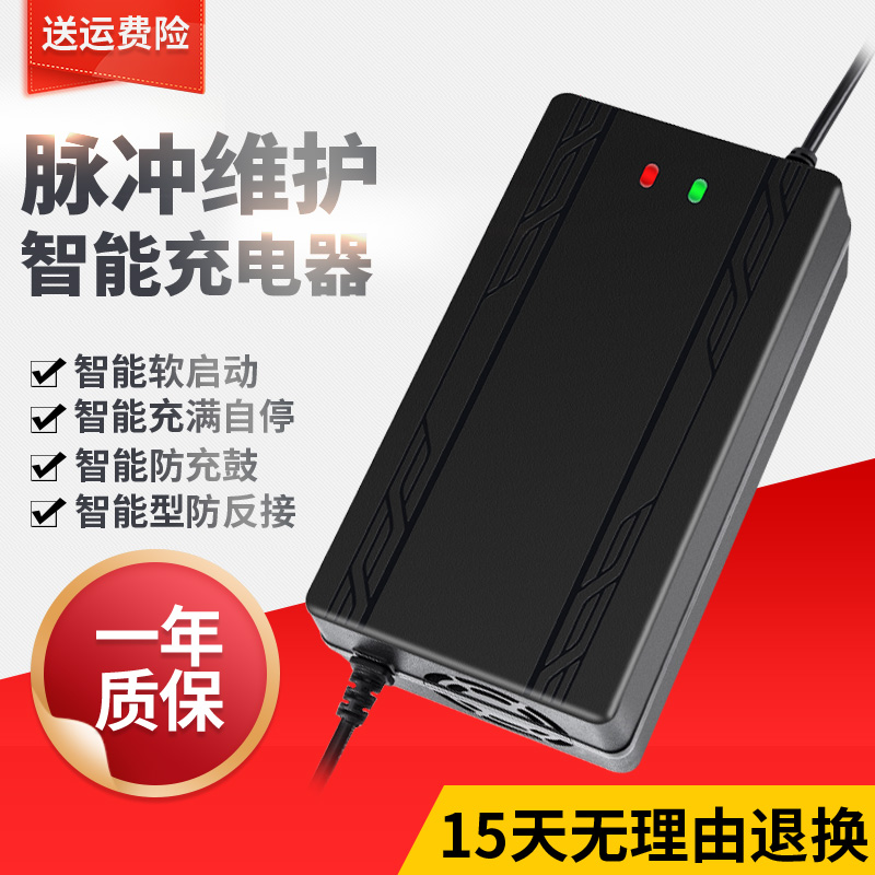 雅迪电动电瓶车铅酸蓄电池48V12ah60V20ah72V20y头原装适用充电器