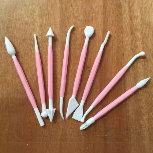 DIY烘焙工具 8pcs翻糖花造型工具 雕刻刀组 塑形工具