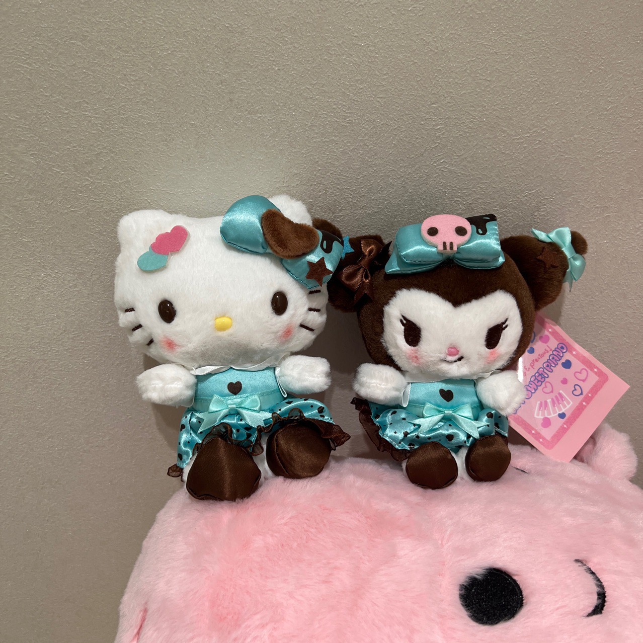 薄荷巧克力系列hellokitty包包挂件公仔美乐蒂库洛米毛绒kt猫挂件