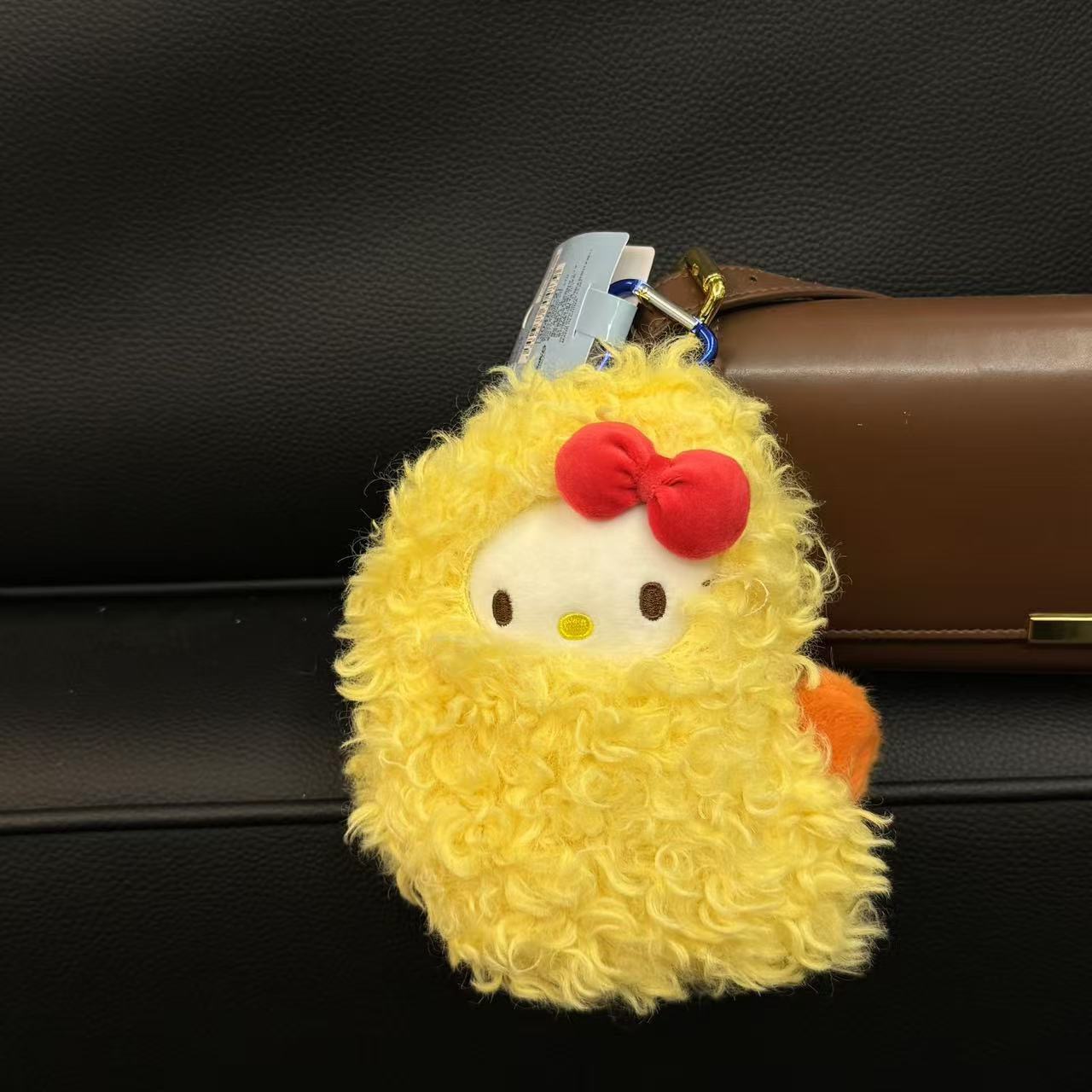 手作炸虾天妇罗hellokitty包包挂件毛绒公仔kt挂饰玩偶钥匙扣