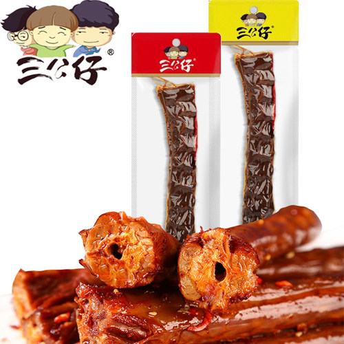 三公仔风干手撕鸭脖整根60g