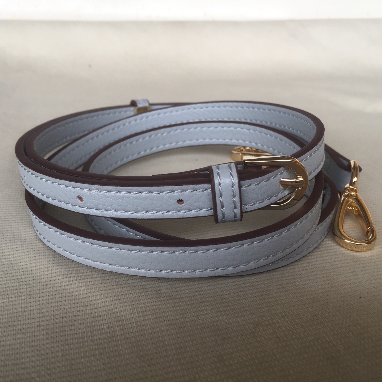 50#浅蓝女包带箱包配件包带荔枝纹女包带子背包带双肩包带单肩斜