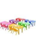Детский стол девять -лечебные магазины более 20 цветов цветных детских столов детского стола в детском саду, пластиковый стол, стул, стул стул Стол Стул, Детский кубический стол