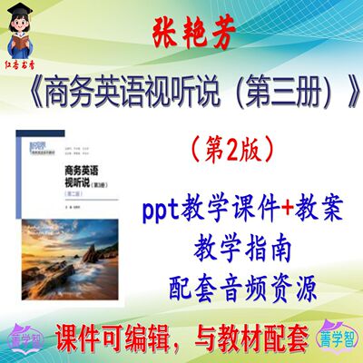 张艳芳《商务英语视听说（第3册）》第2版课件PPT可编辑 非教材