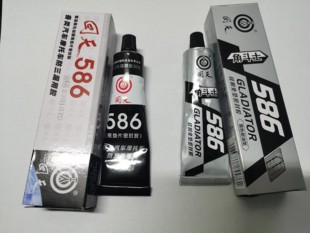 回天586密封胶硅酮免垫片密封胶 回天角斗士586密封胶黑色55克