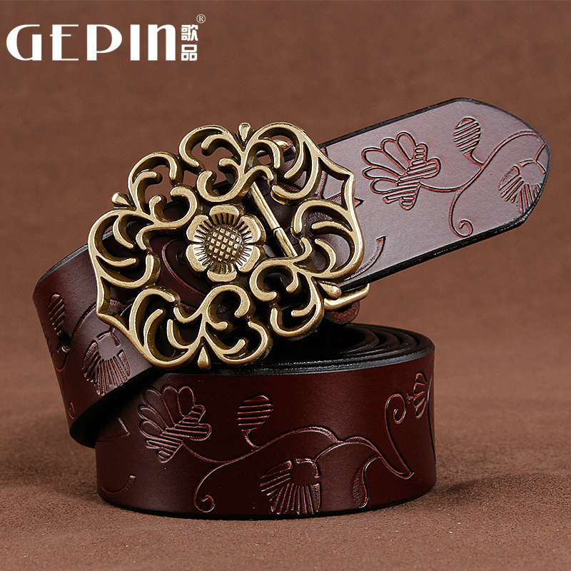 黑色时尚ins风夏季复古女士皮带